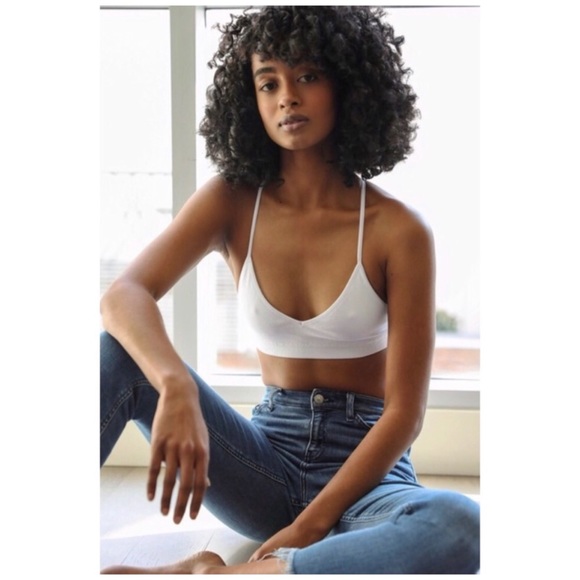 Bohemian White Boho Crescent Moon Mesh Tattoo Bralette XS/S M/L - Picture 3 of 3